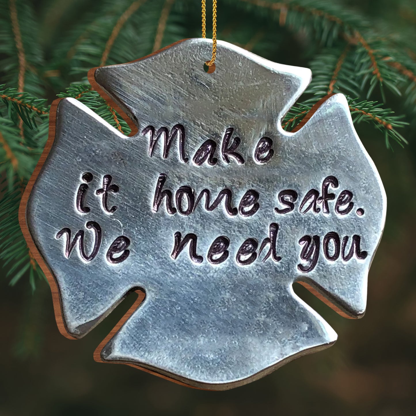 Make It Home Safe We Need You Maple Leaf Ornament