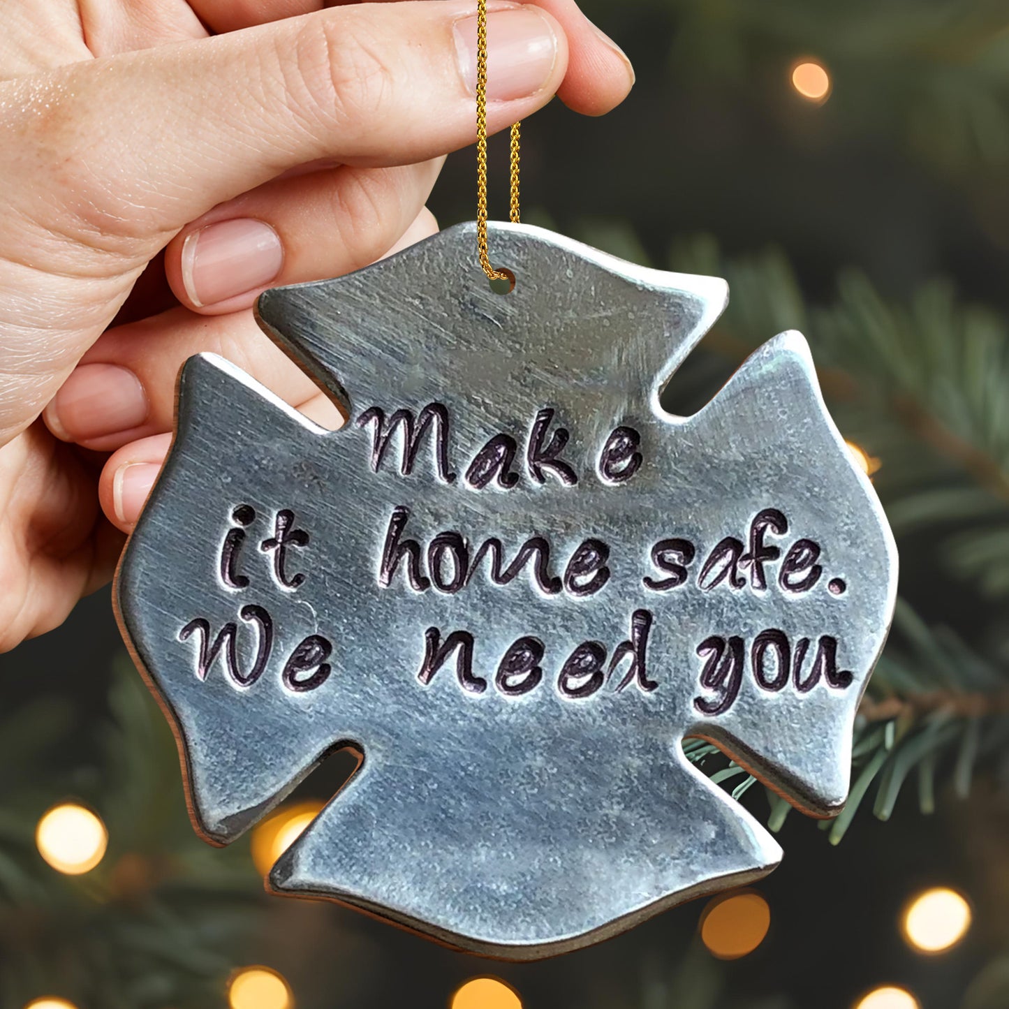 Make It Home Safe We Need You Maple Leaf Ornament