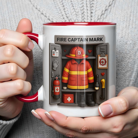 Fire Captain Mark, Firefighter Gear and Badge