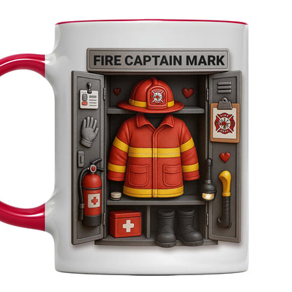 Fire Captain Mark, Firefighter Gear and Badge