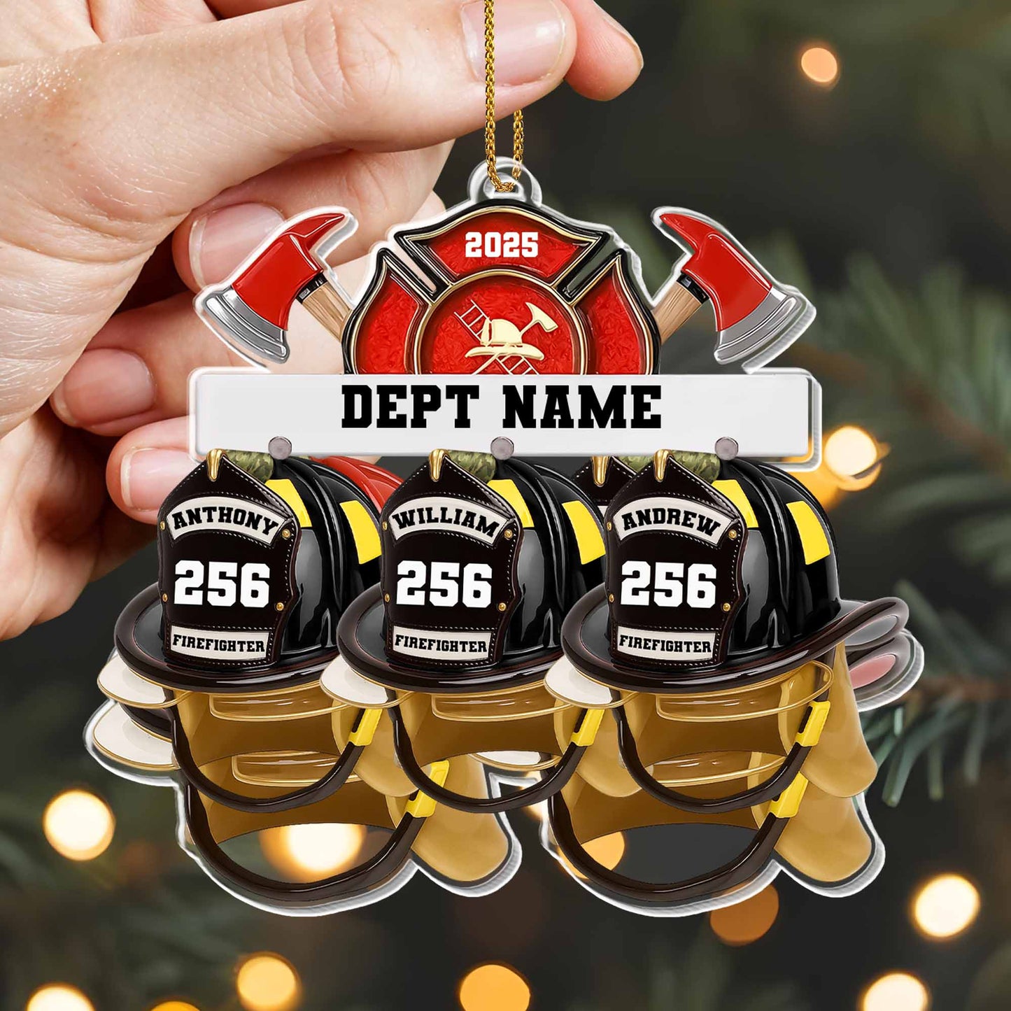 Celebrate Courage Commitment Custom Firefighter Helmet