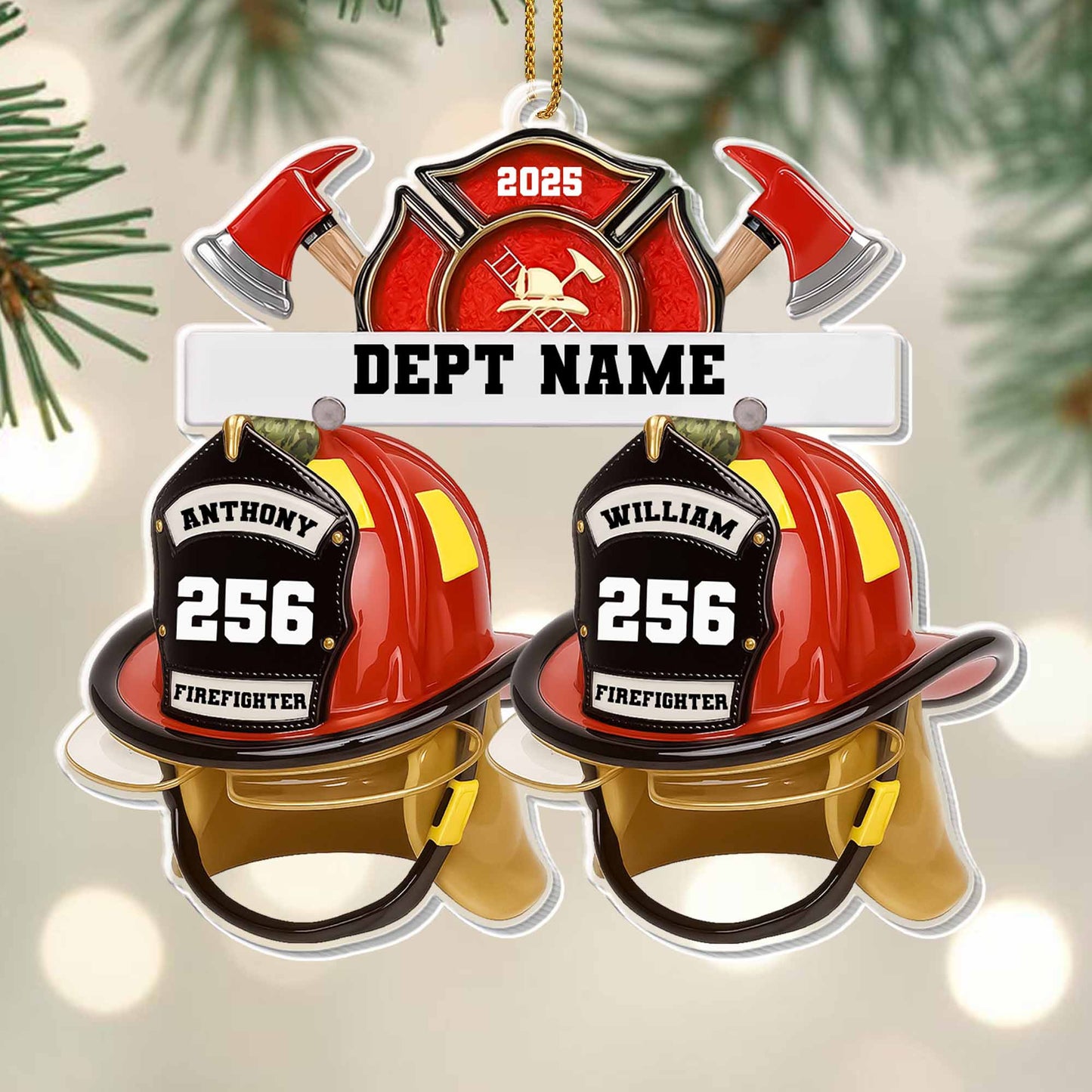Celebrate Courage Commitment Custom Firefighter Helmet