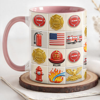 Celebrate Bravery With Firefighter Themed Mug