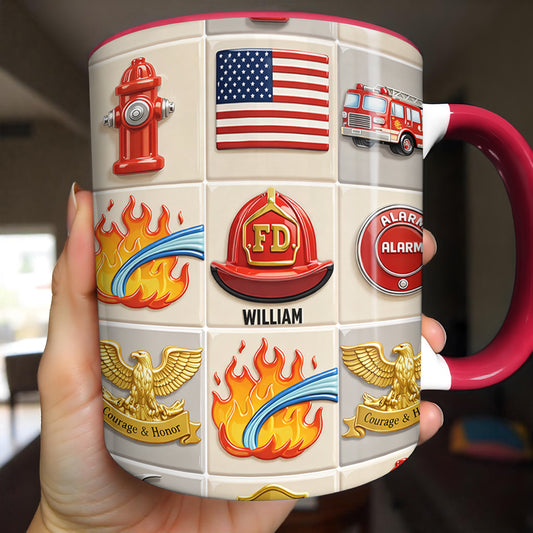 Celebrate Bravery With Firefighter Themed Mug