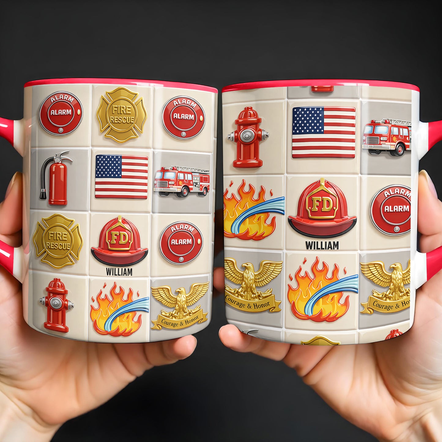 Celebrate Bravery With Firefighter Themed Mug