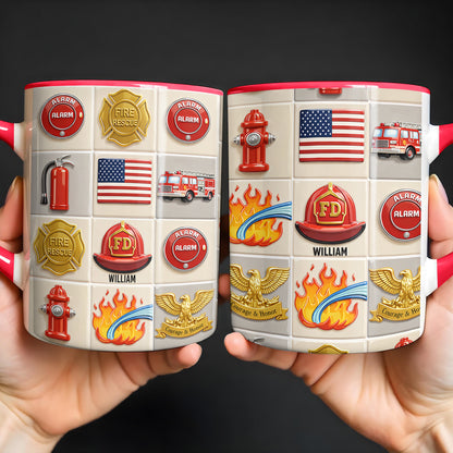 Celebrate Bravery With Firefighter Themed Mug