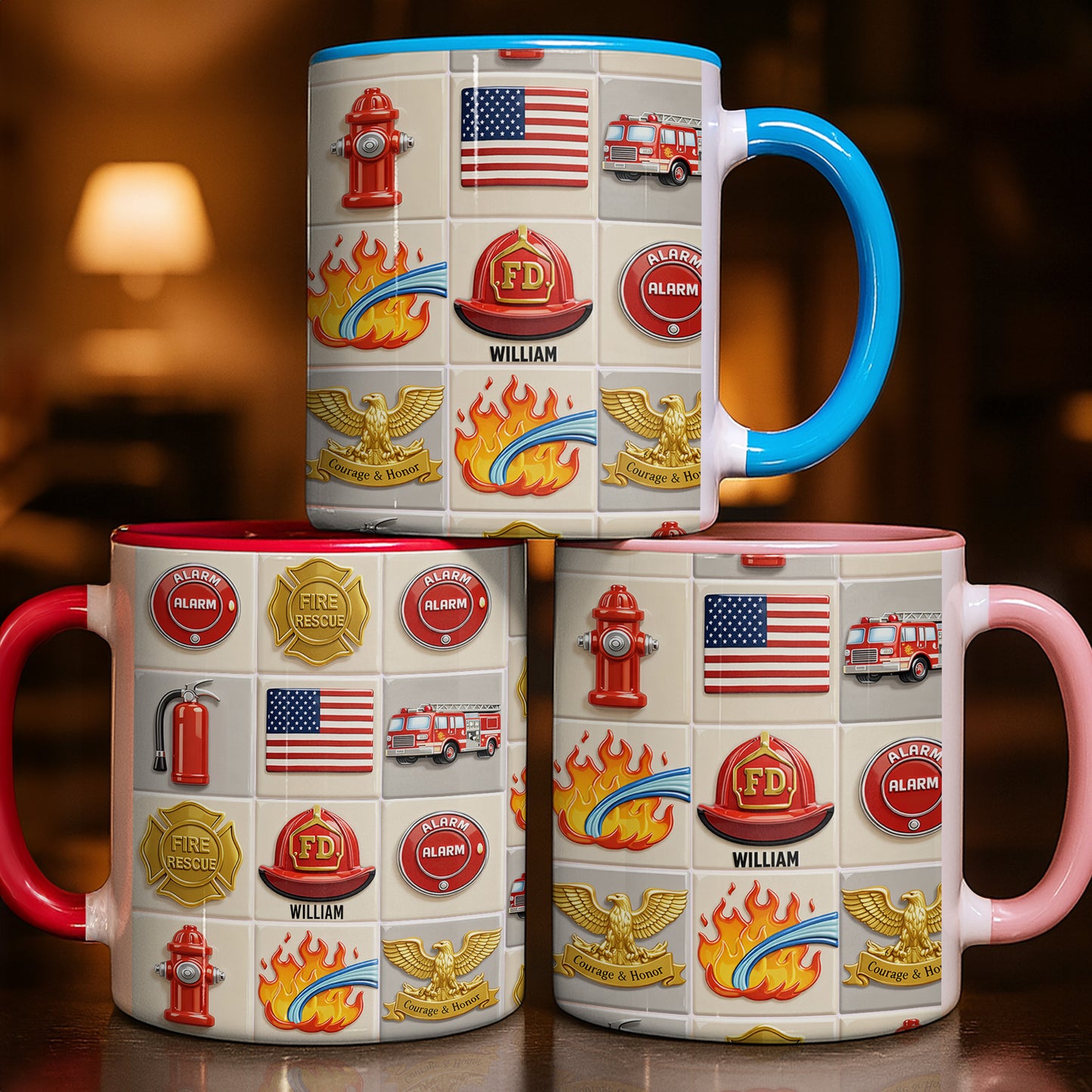 Celebrate Bravery With Firefighter Themed Mug