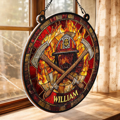 Tribute To Our Firefighting Heroes With Helmet and Axes