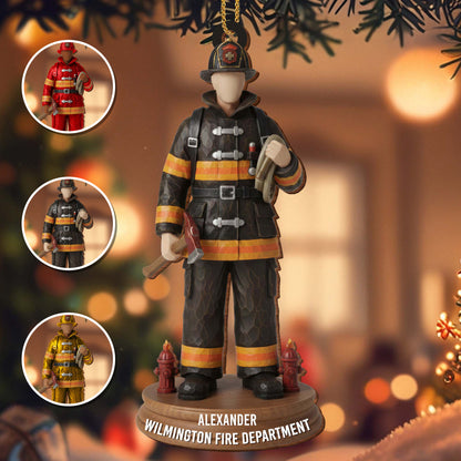 Celebrate Your Hero Firefighter Ornament