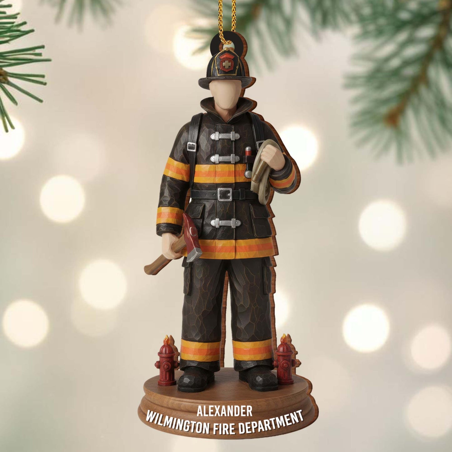 Celebrate Your Hero Firefighter Ornament