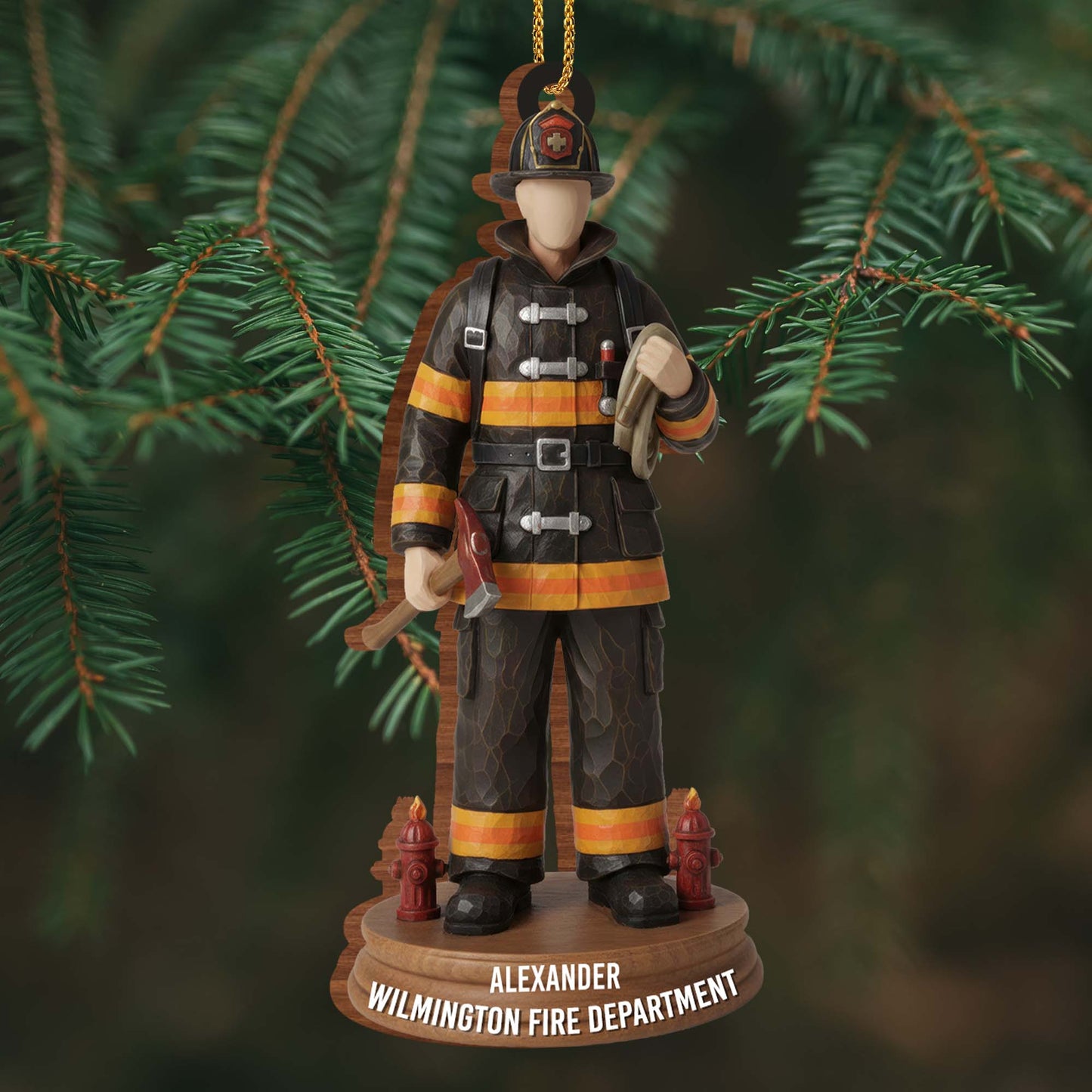 Celebrate Your Hero Firefighter Ornament