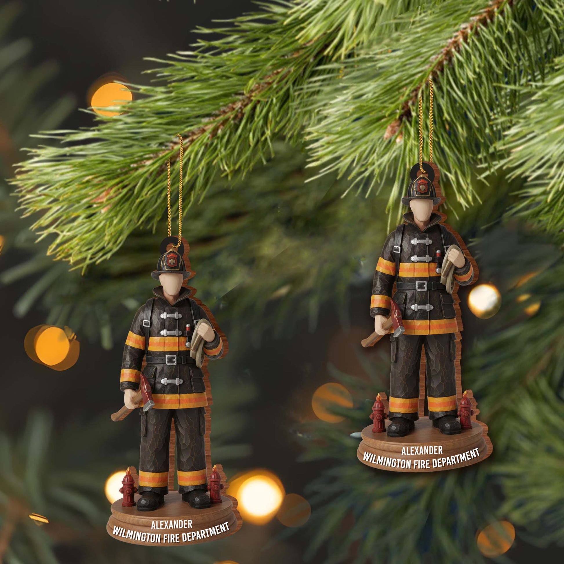 Celebrate Your Hero Firefighter Ornament
