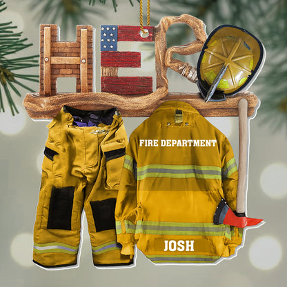 To My Hero, Thank You For Your Service, Firefighter Jacket And Axe