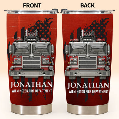 Wilmington Fire Department With Fire Truck And Stars