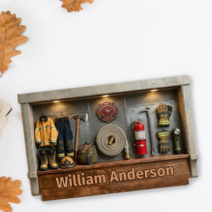 Tribute To Courage And Dedication, Firefighter Gear