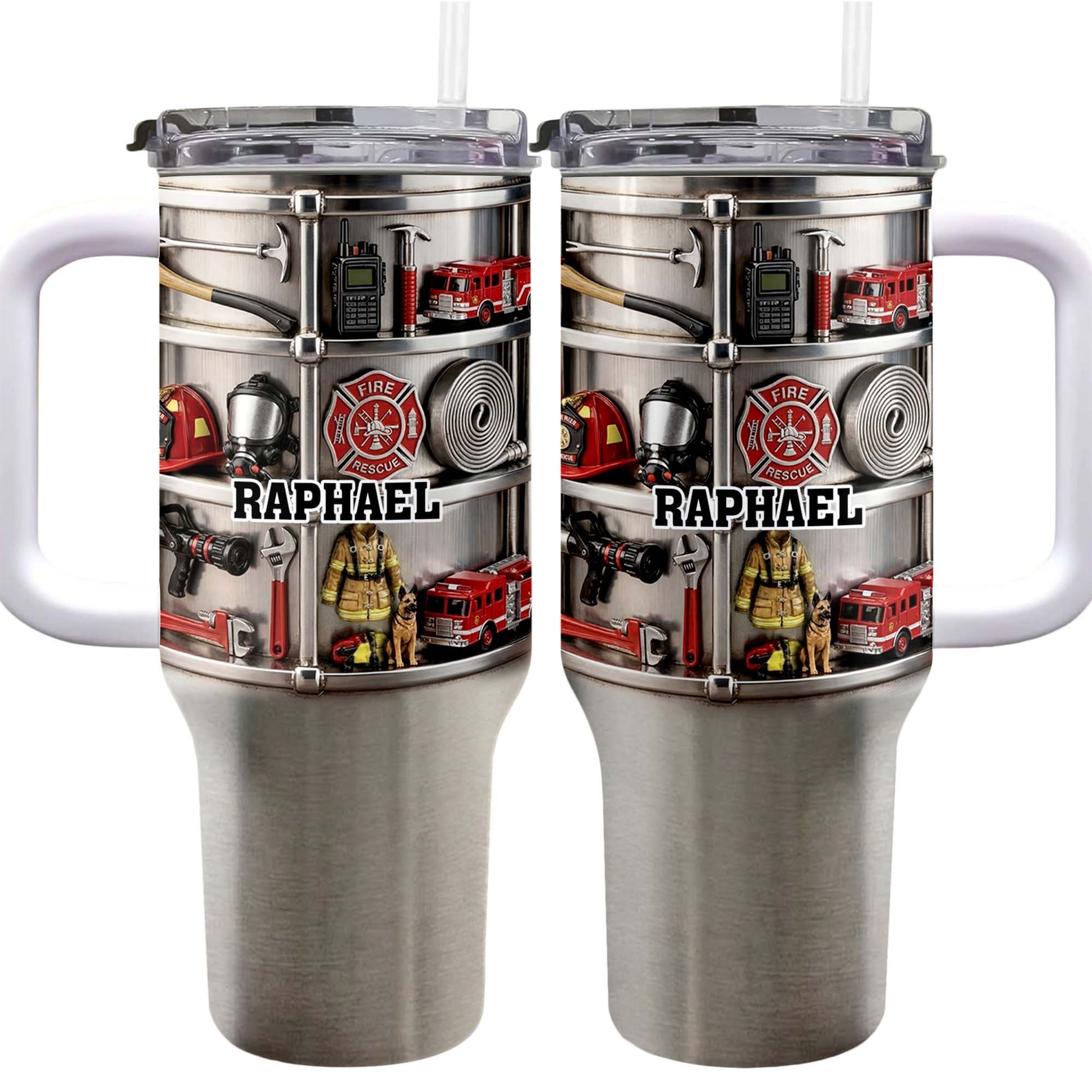 To My Firefighter Hero, Firetruck And Gear