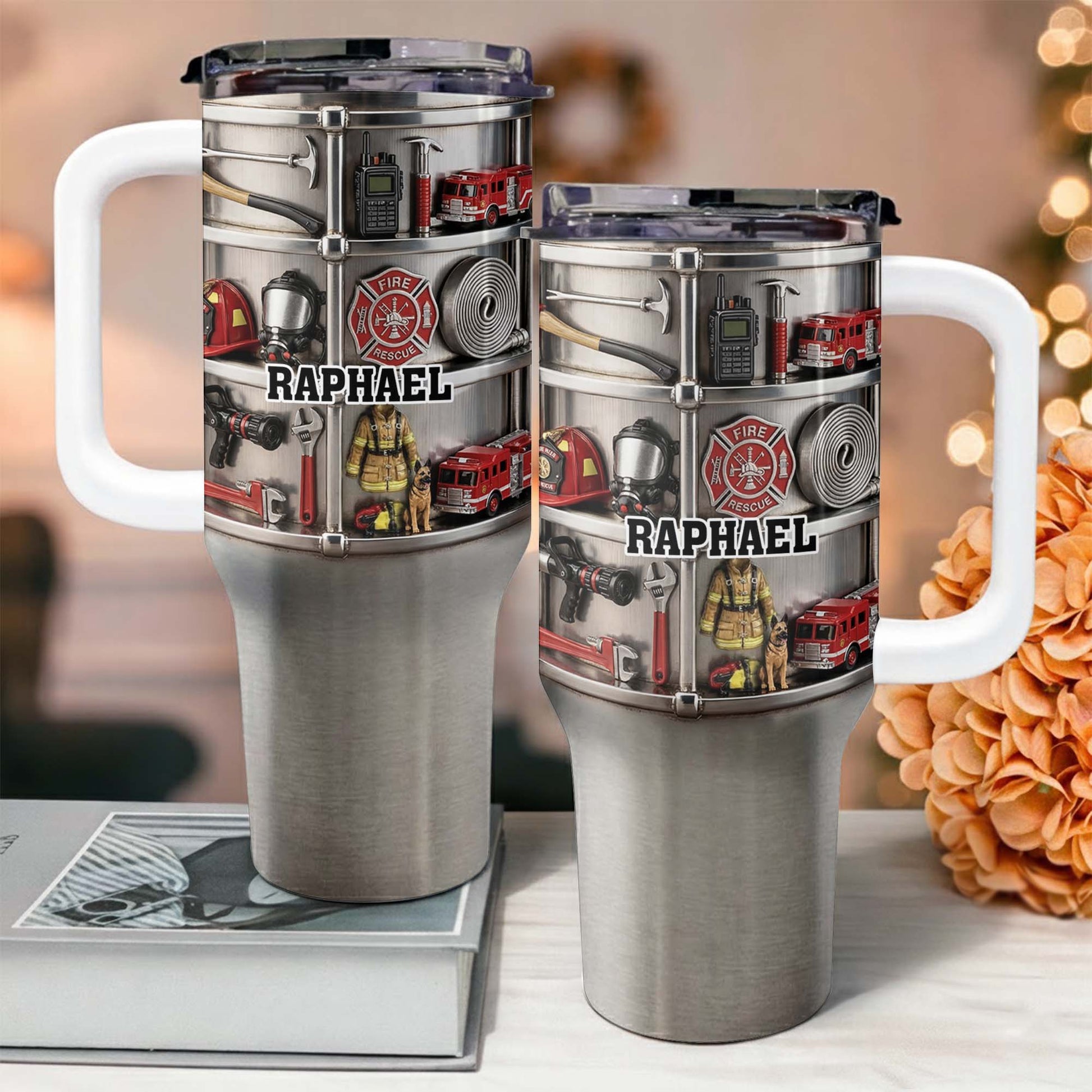 To My Firefighter Hero, Firetruck And Gear