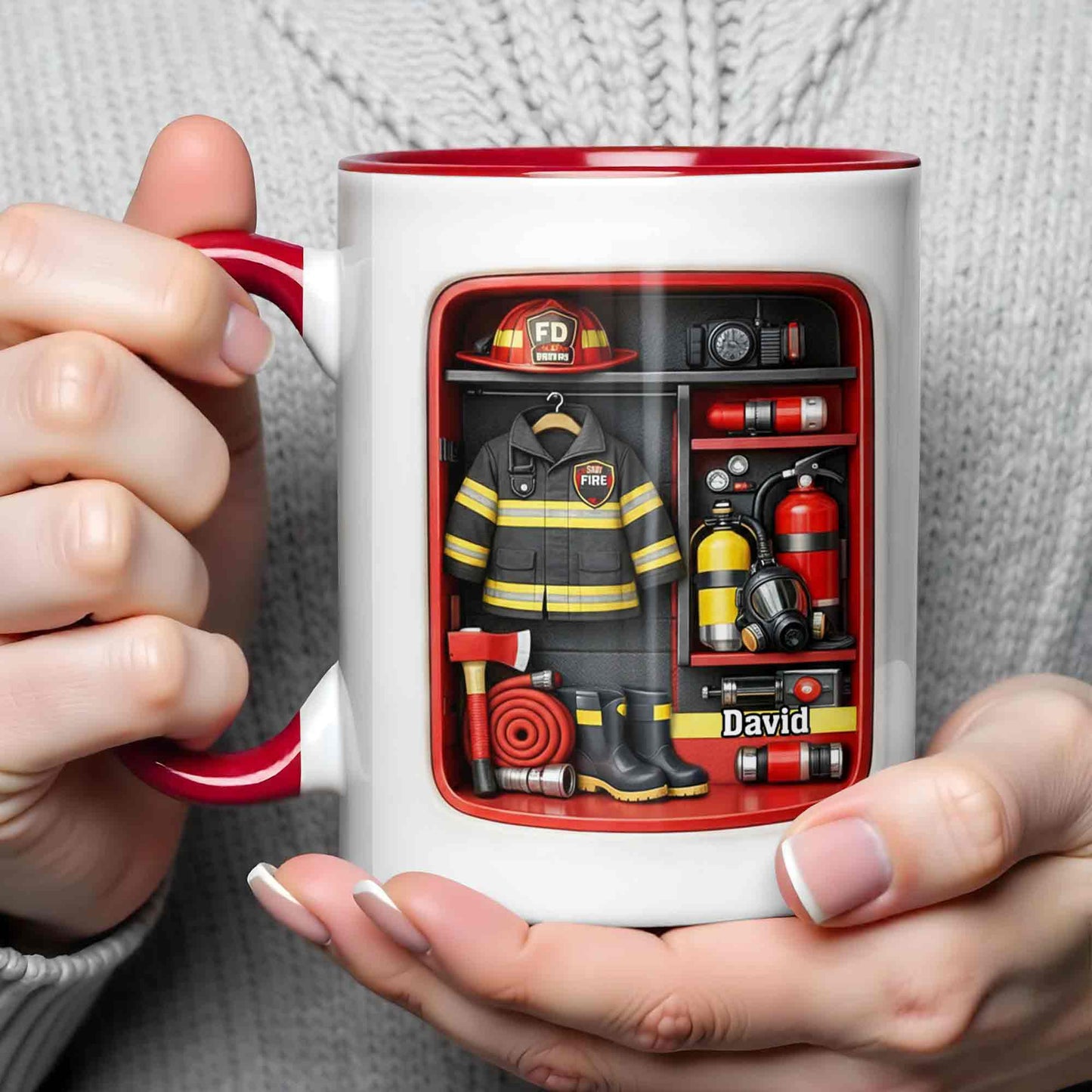 Always Ready Firefighter Gear Locker With Helmet And Axe