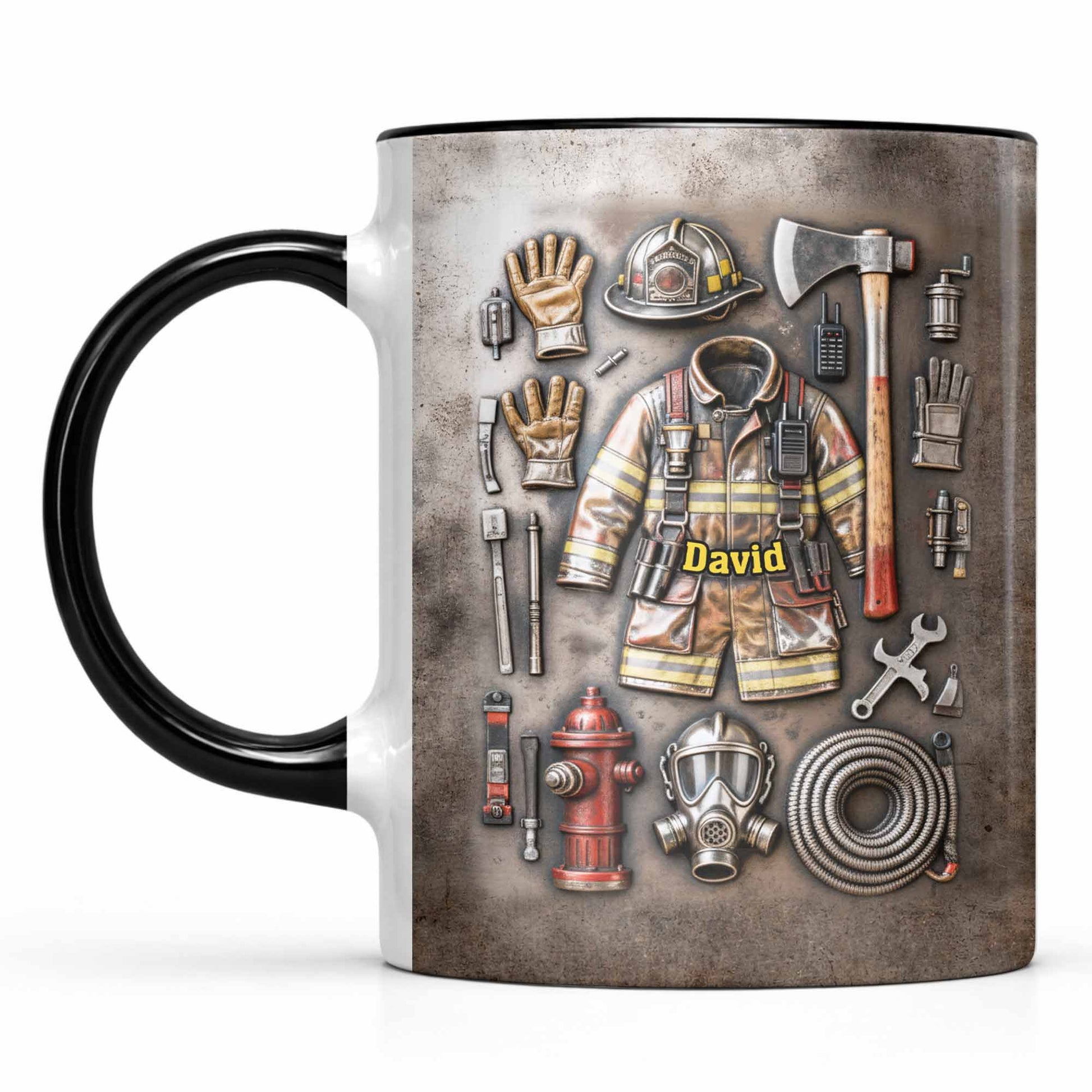 Brave Firefighter Gear Customized Mug