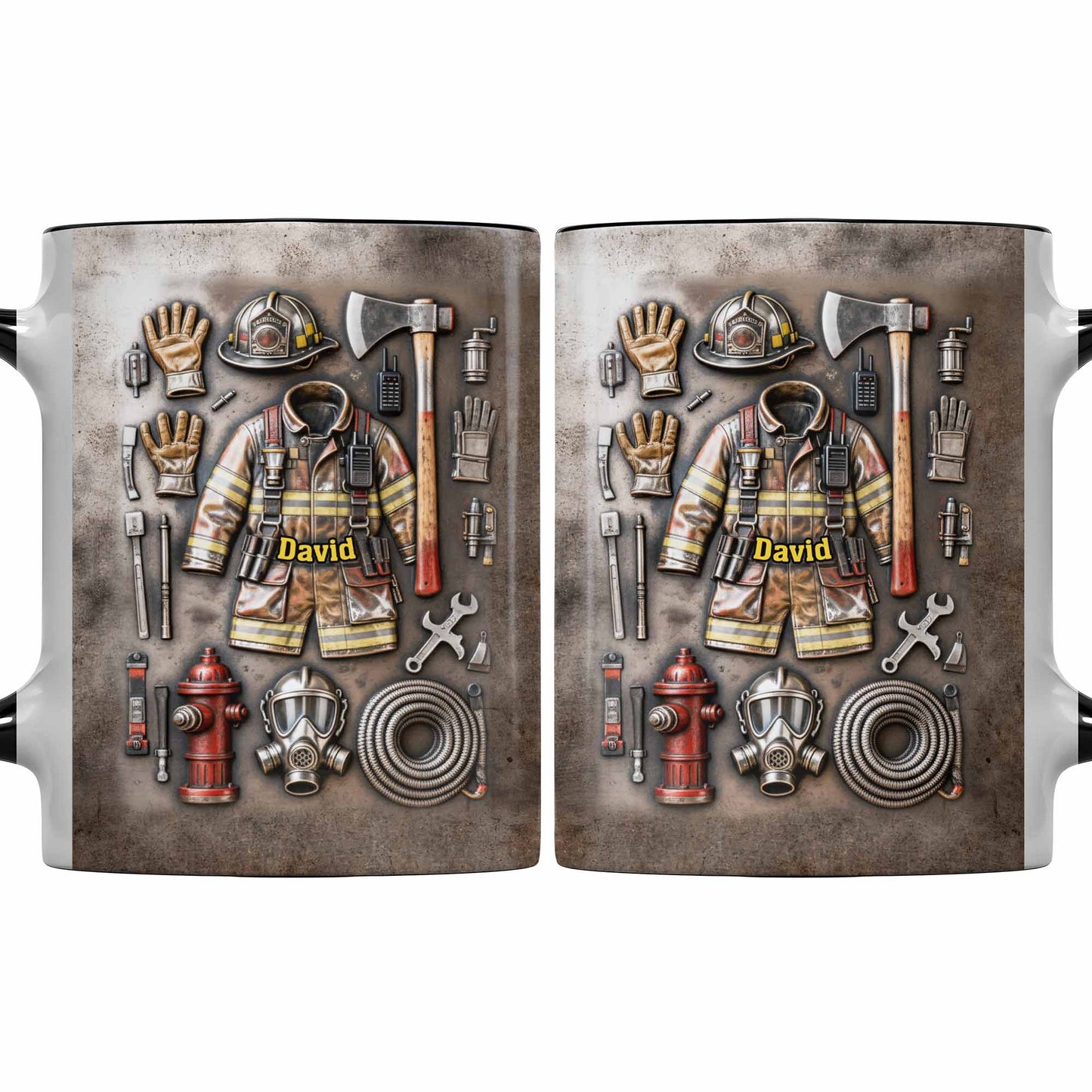 Brave Firefighter Gear Customized Mug