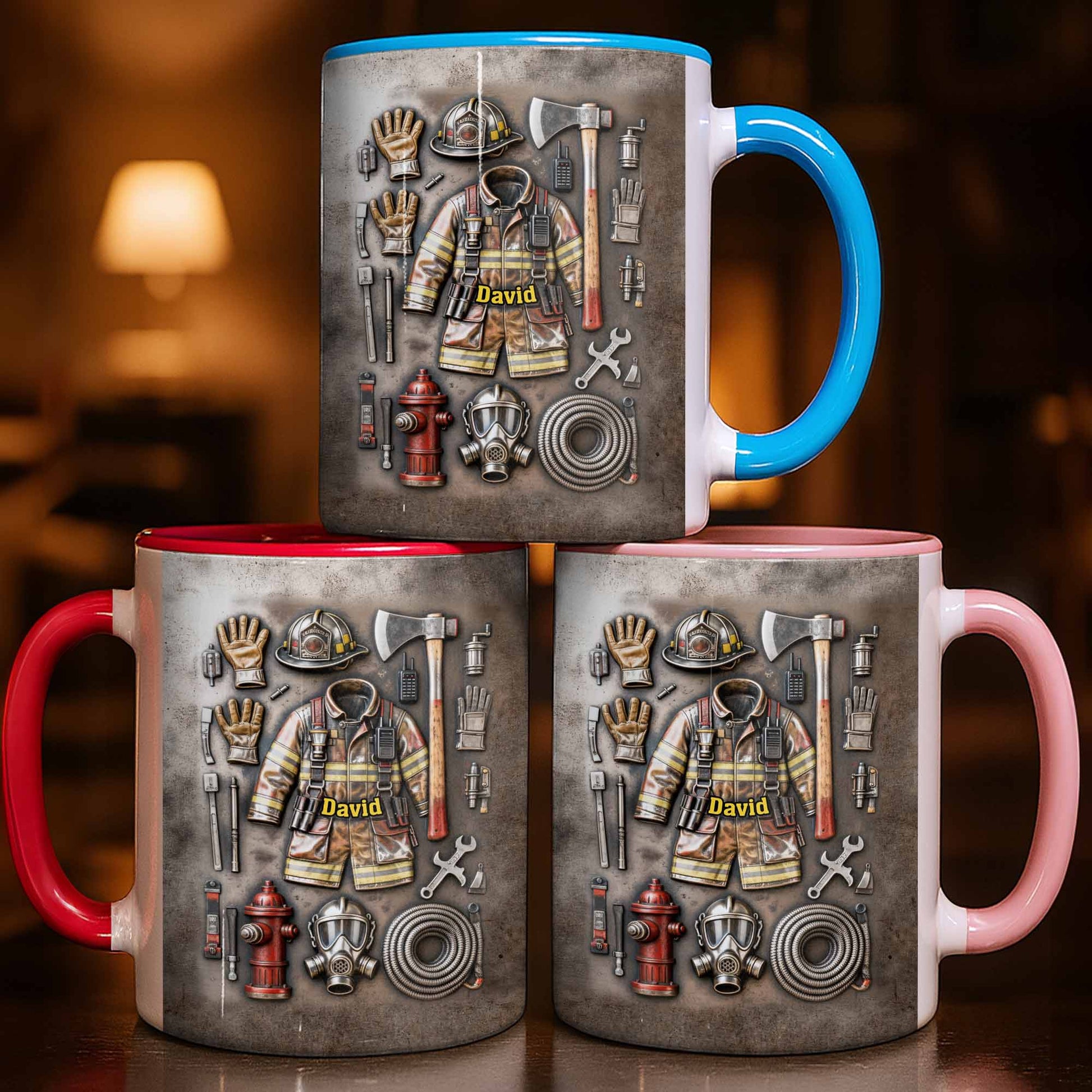 Brave Firefighter Gear Customized Mug
