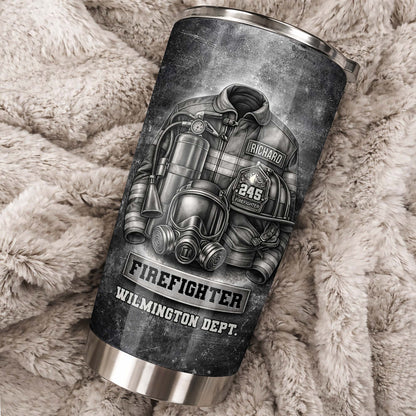 Firefighter Wilmington Dept Helmet And Gear