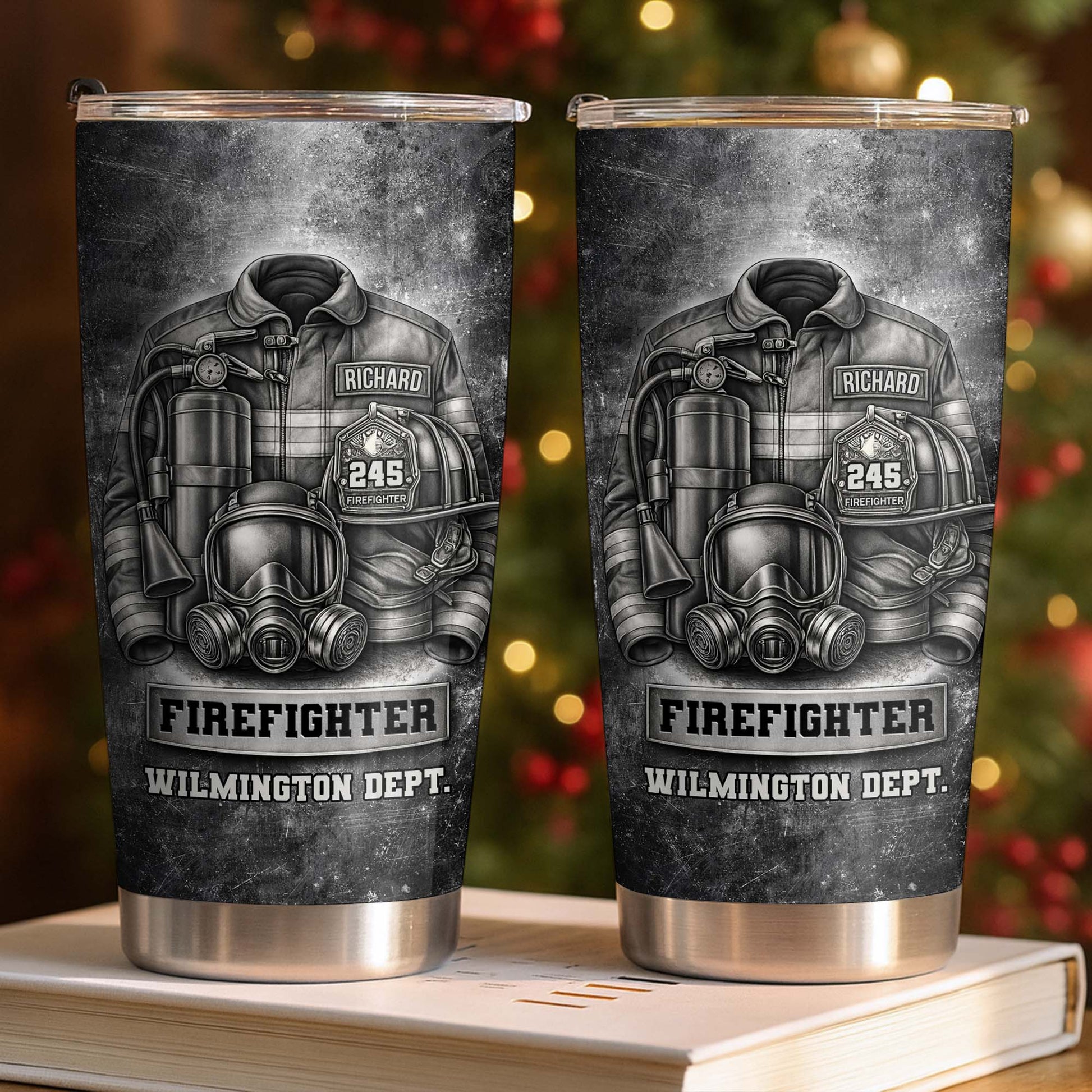 Firefighter Wilmington Dept Helmet And Gear