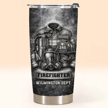 Firefighter Wilmington Dept Helmet And Gear