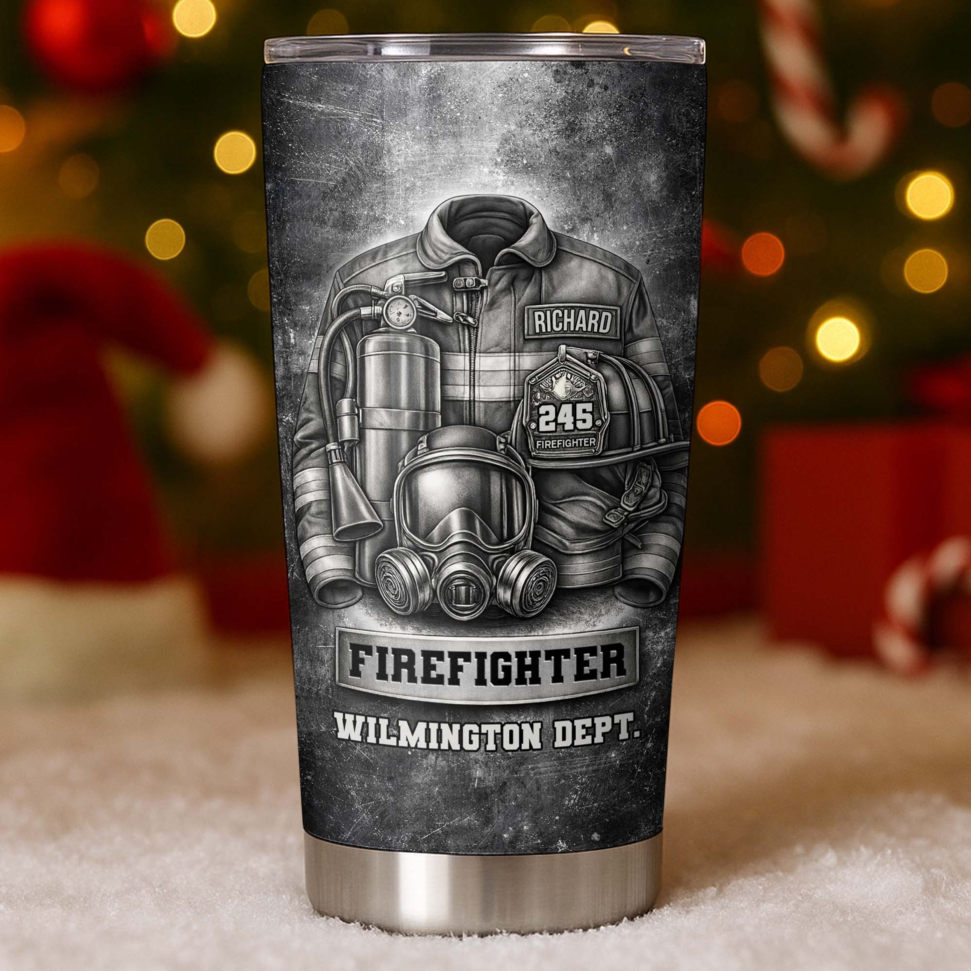 Firefighter Wilmington Dept Helmet And Gear