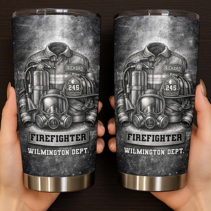 Firefighter Wilmington Dept Helmet And Gear