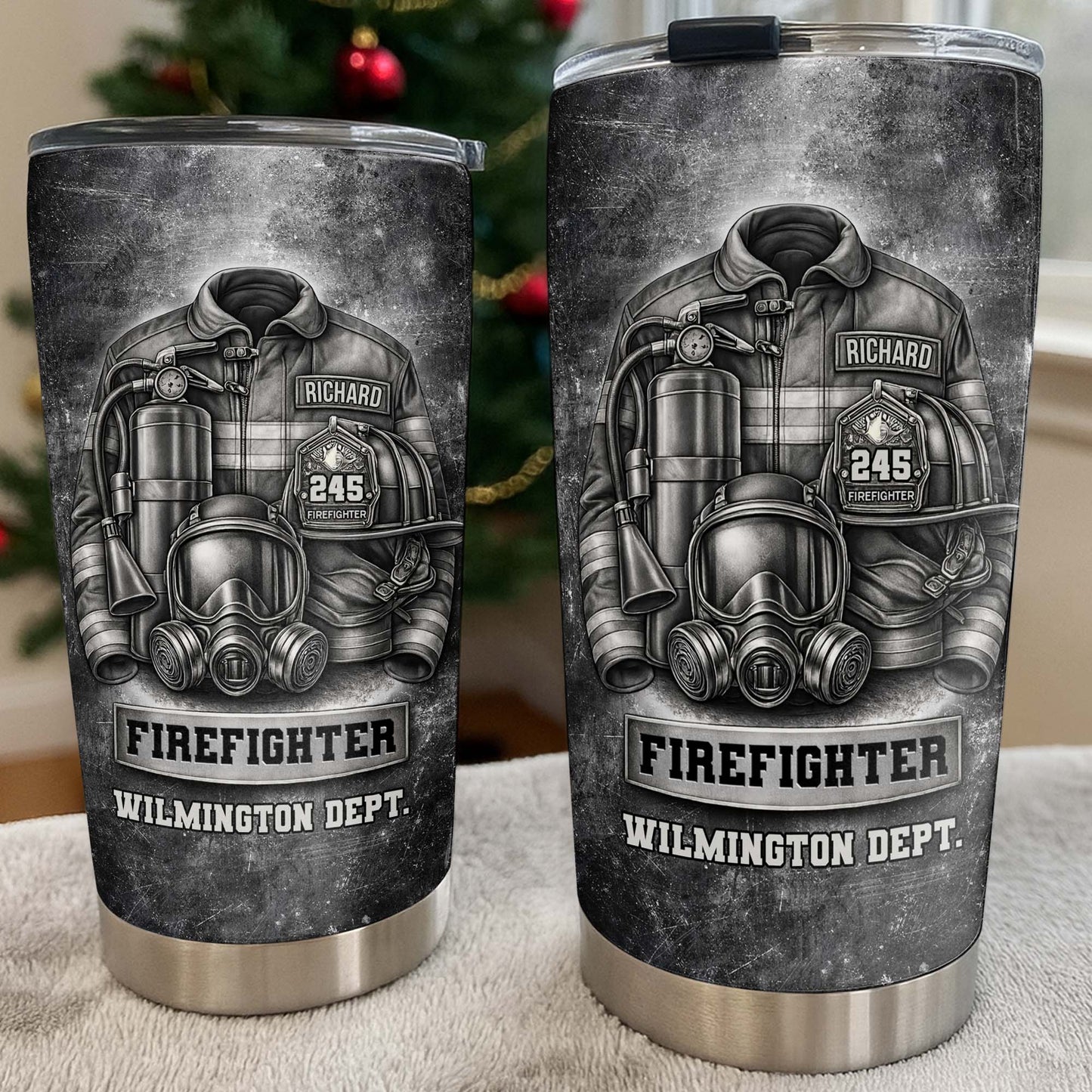 Firefighter Wilmington Dept Helmet And Gear