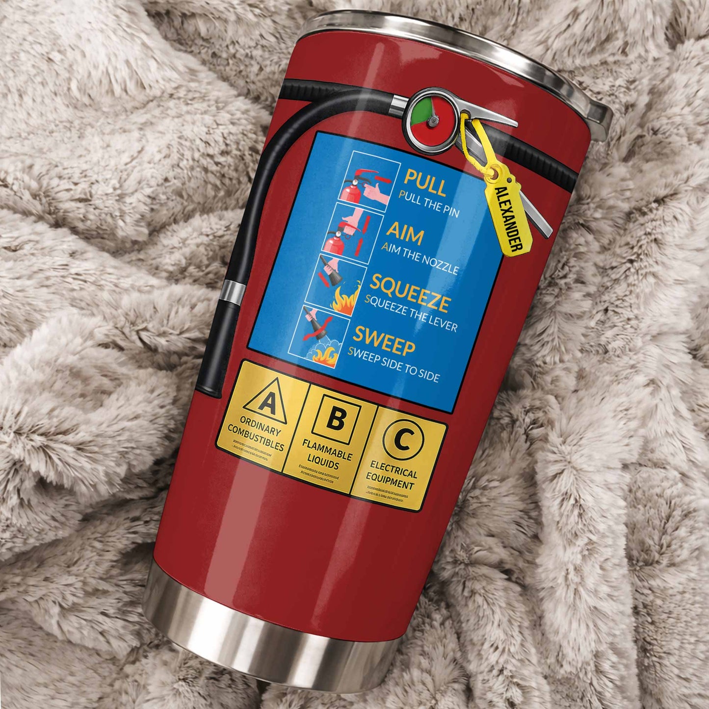 Fire Extinguisher Inspection Record Tumbler