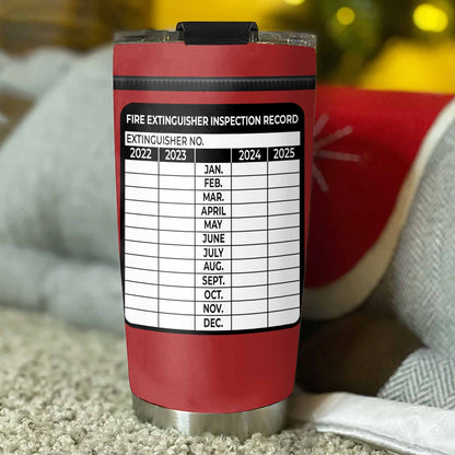 Fire Extinguisher Inspection Record Tumbler