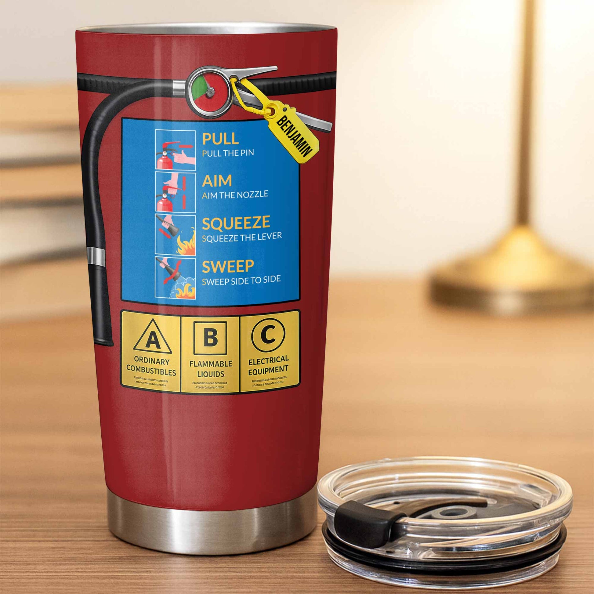 Fire Extinguisher Inspection Record Tumbler