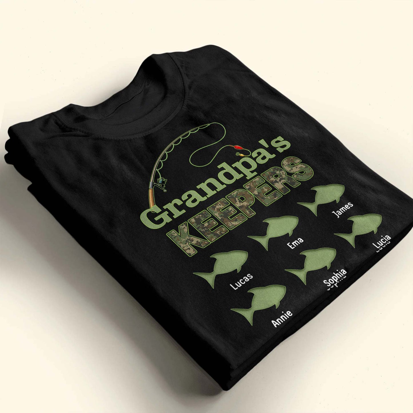 Grandpa's Keepers, Fishing Rod and Fish