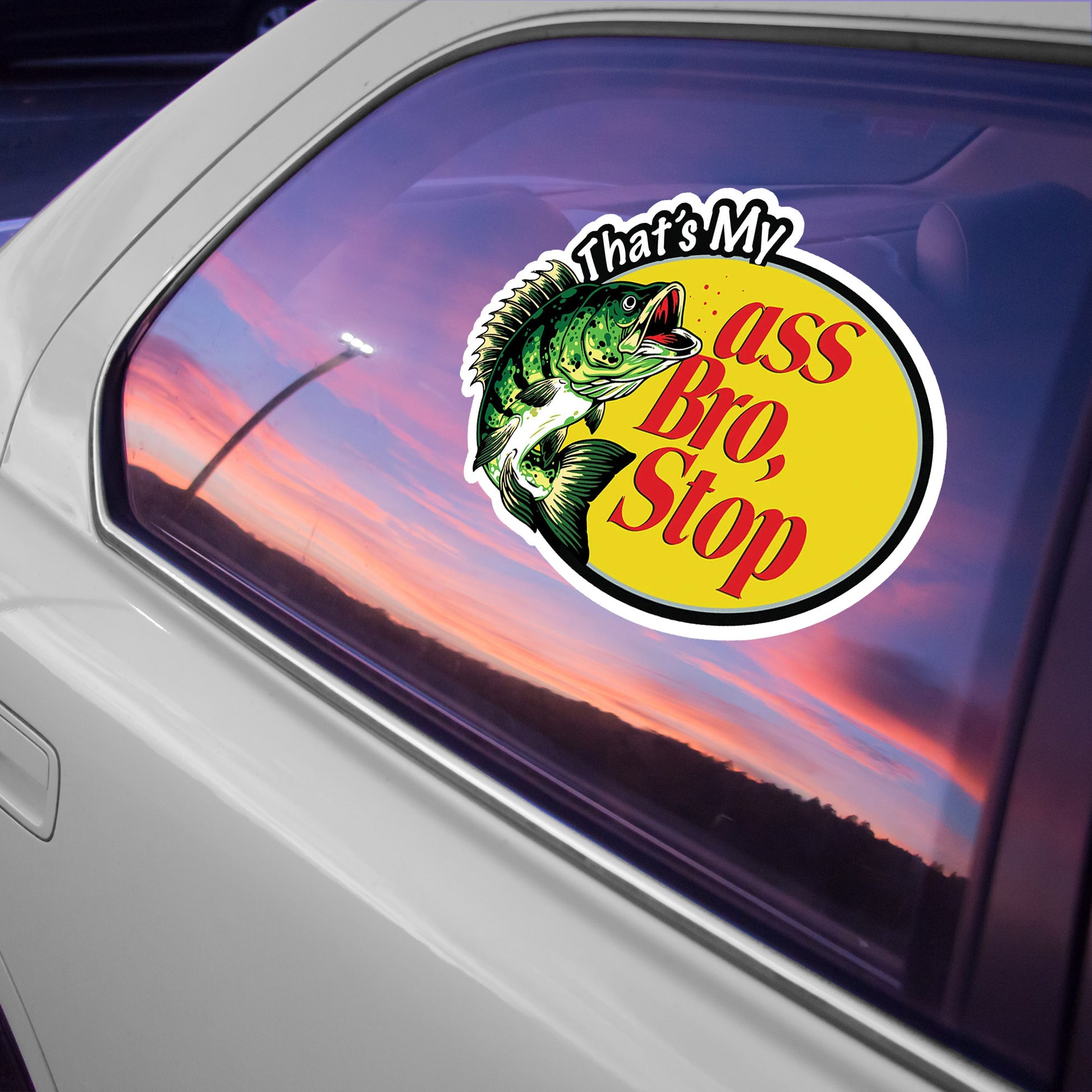 That's My Bass Bro, Stop, Bass Fish Decal