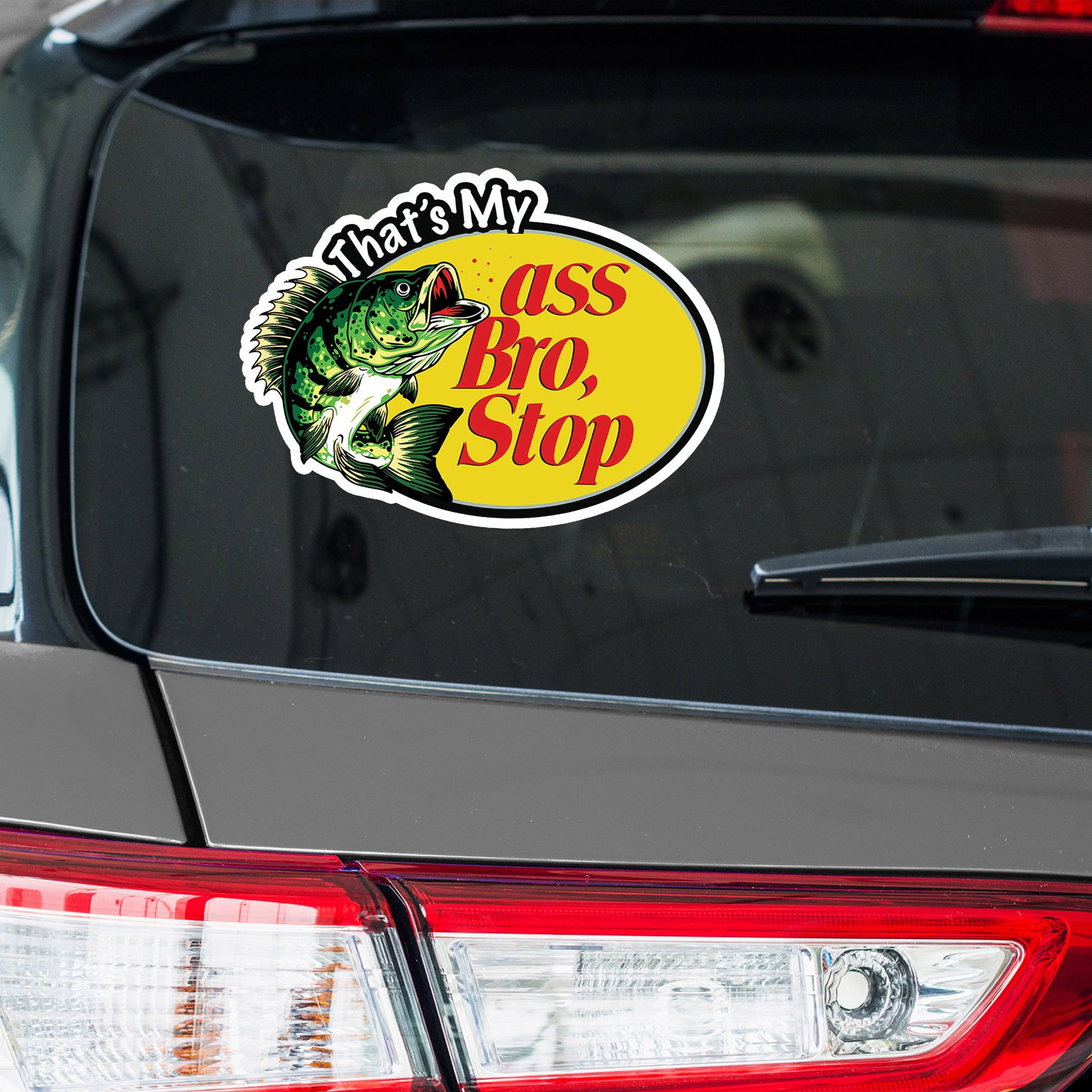 That's My Bass Bro, Stop, Bass Fish Decal