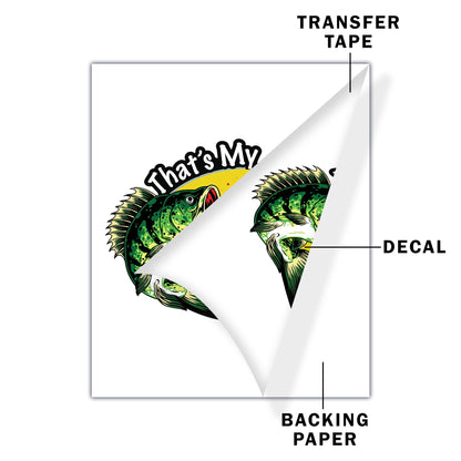 That's My Bass Bro, Stop, Bass Fish Decal