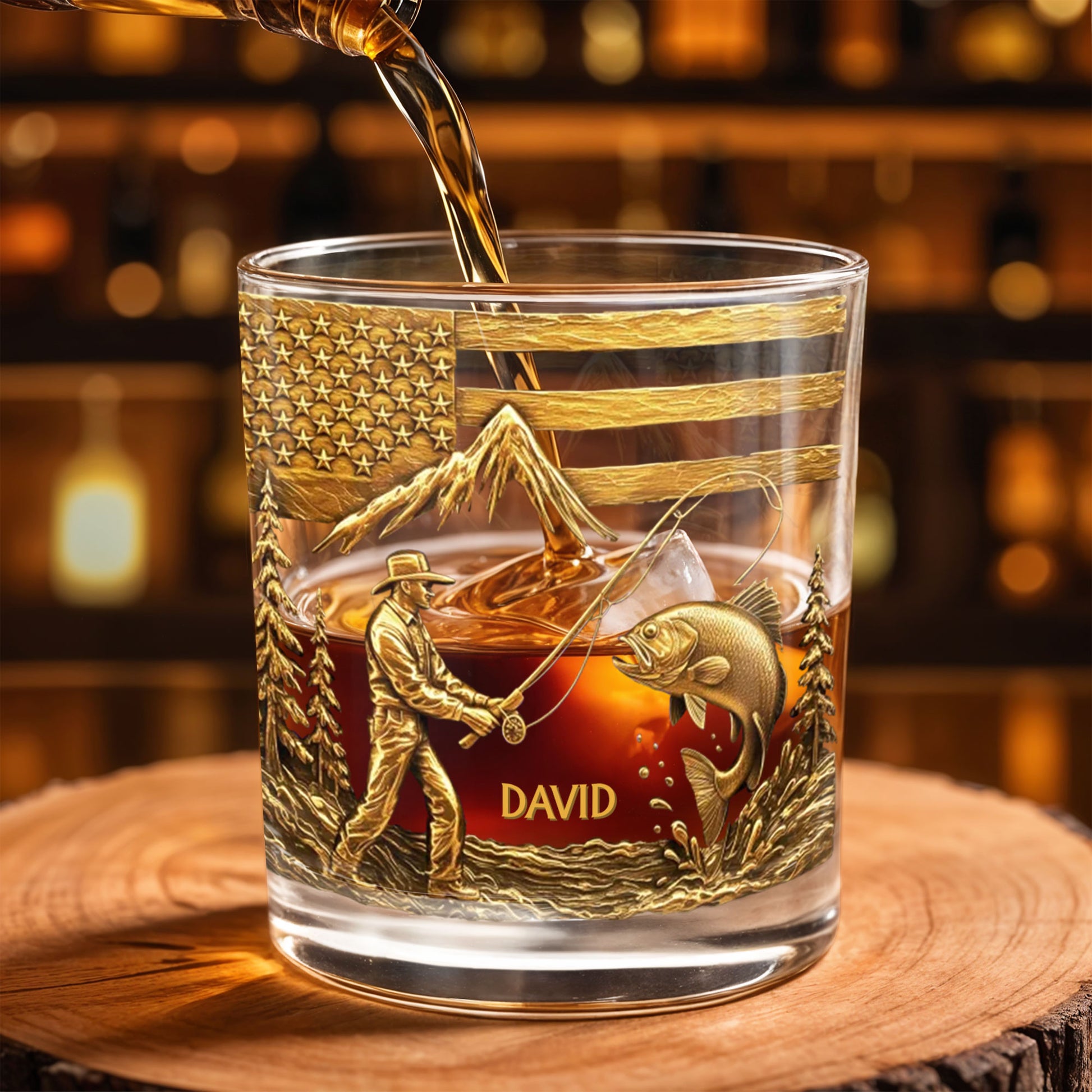 Custom Fishing Moments With Fisherman and Fish