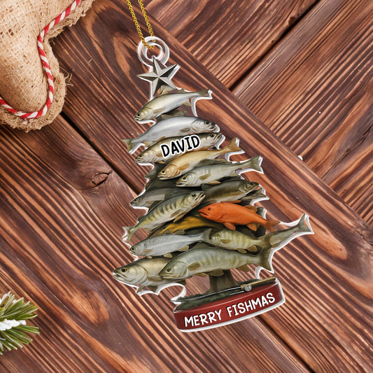 Merry Fishmas, Stack Of Fish In Tree Shape