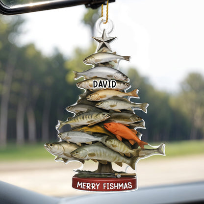 Merry Fishmas, Stack Of Fish In Tree Shape