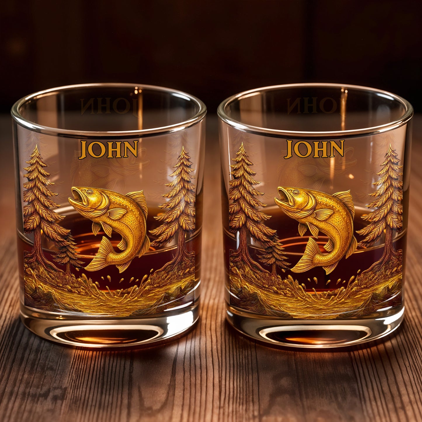 The Spirit Of Nature And Adventure, Tree And Fish Design