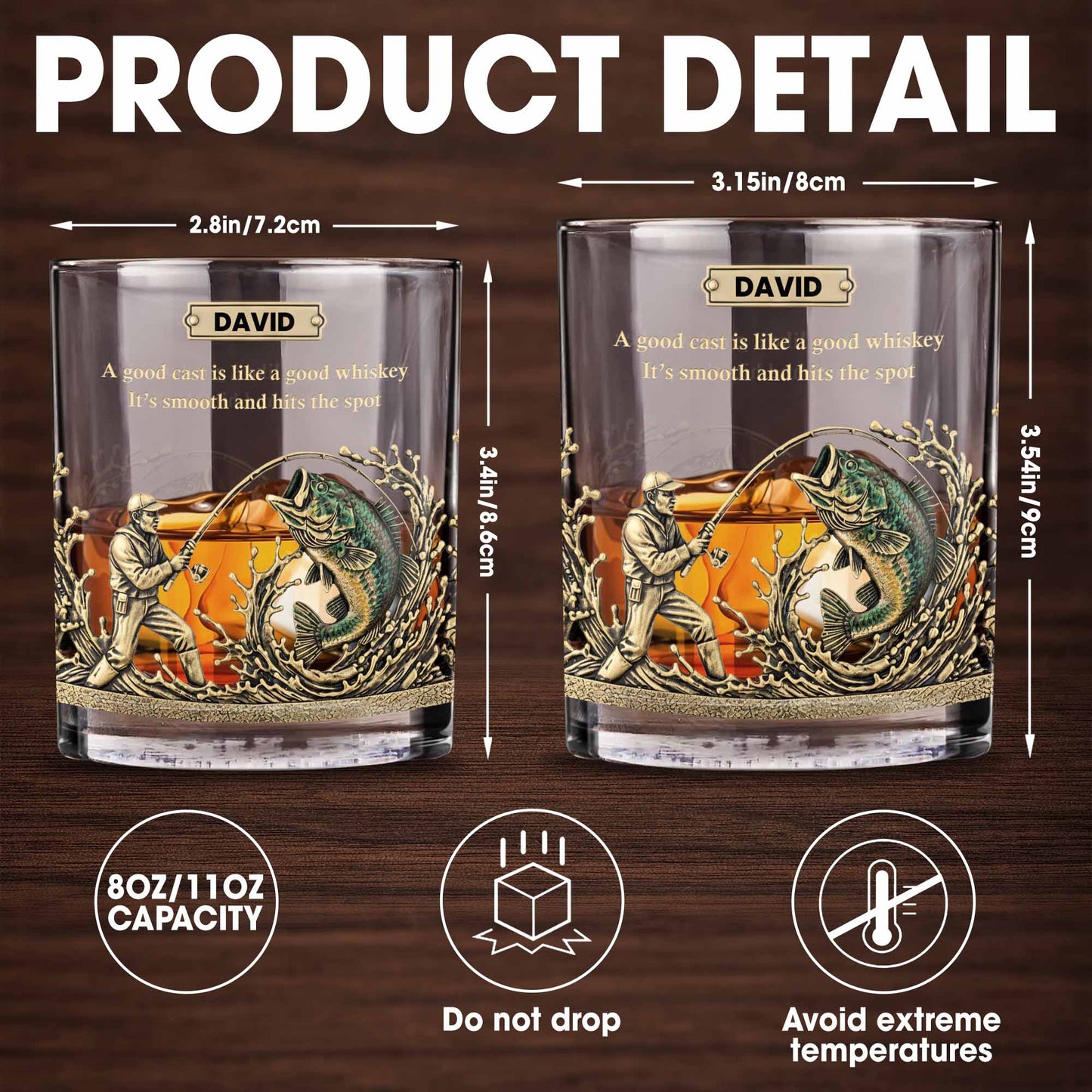 A Good Cast Is Like A Good Whiskey, Whiskey Glass For Fishing Enthusiasts