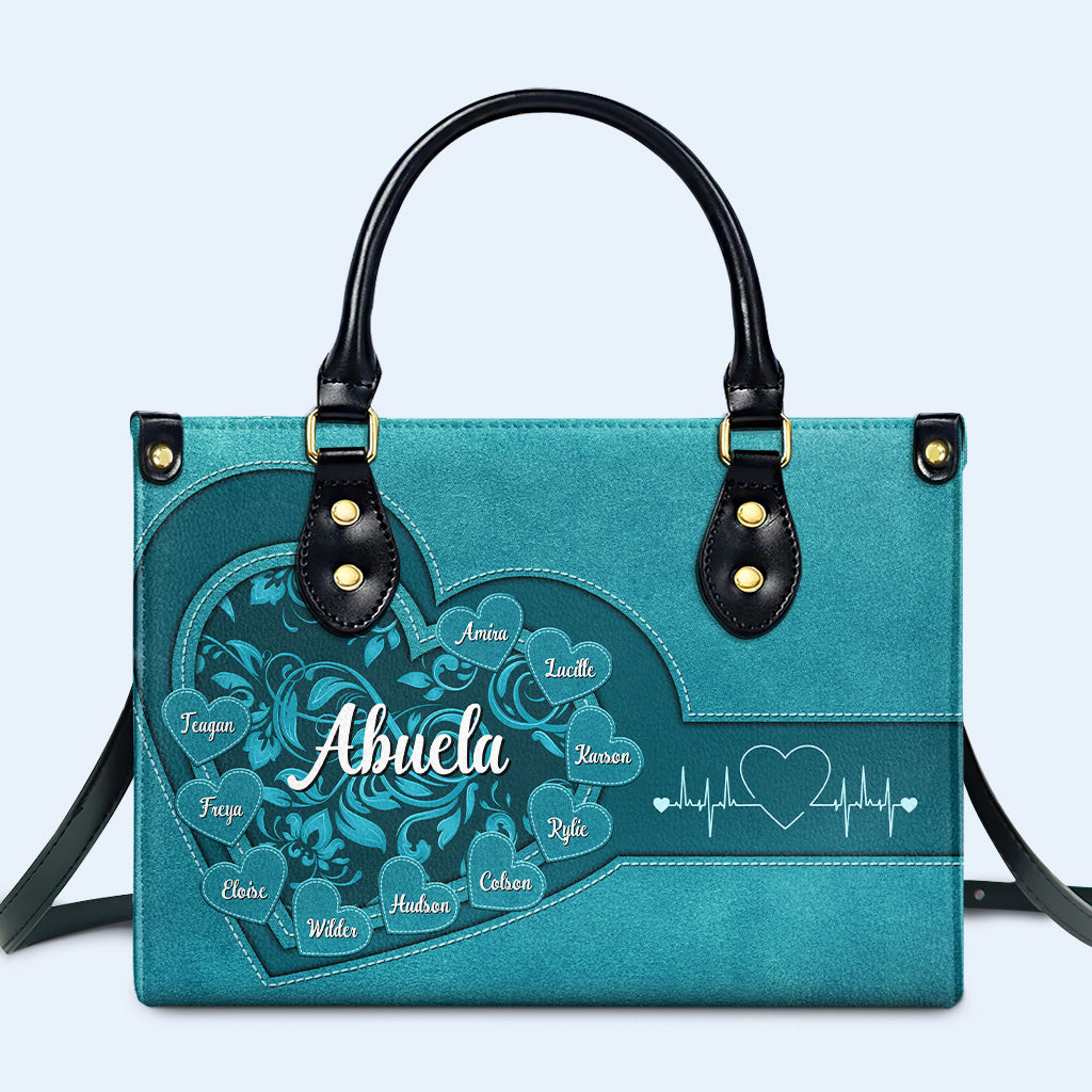 Pequeños amores - Bolso de mano de cuero personalizado - FM001_HB