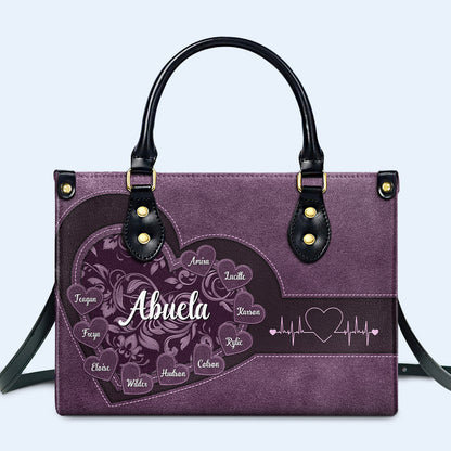 Pequeños amores - Bolso de mano de cuero personalizado - FM001_HB