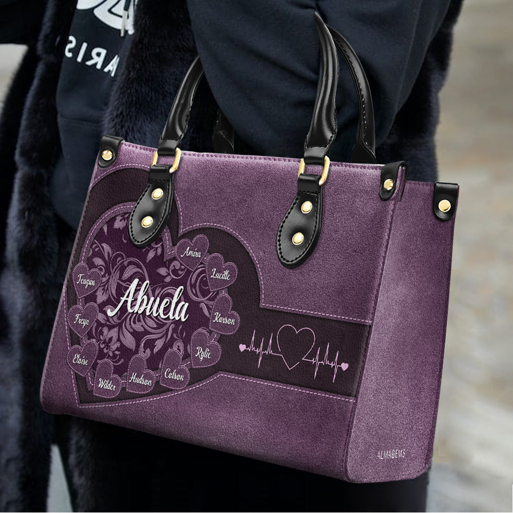 Little Sweethearts - Personalized Custom Leather Handbag - FM001_HB