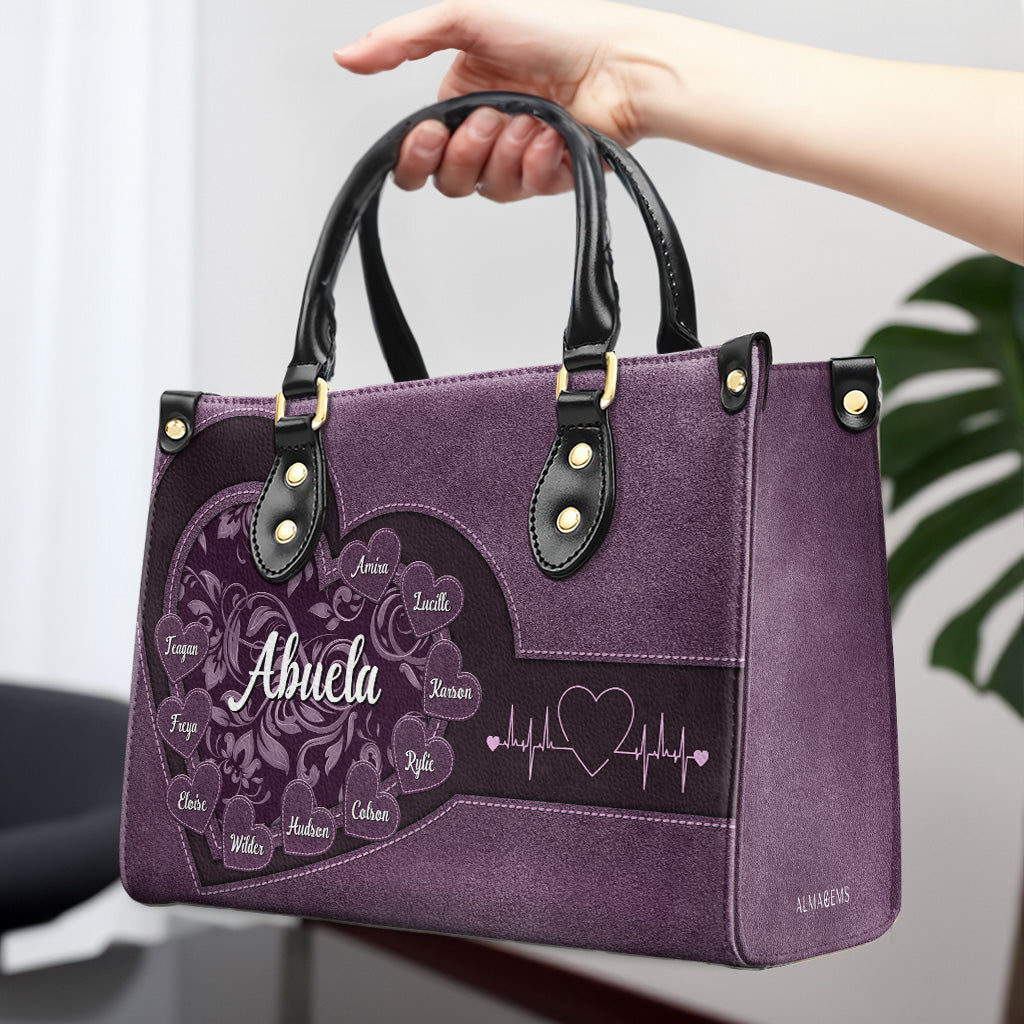 Little Sweethearts - Personalized Custom Leather Handbag - FM001_HB