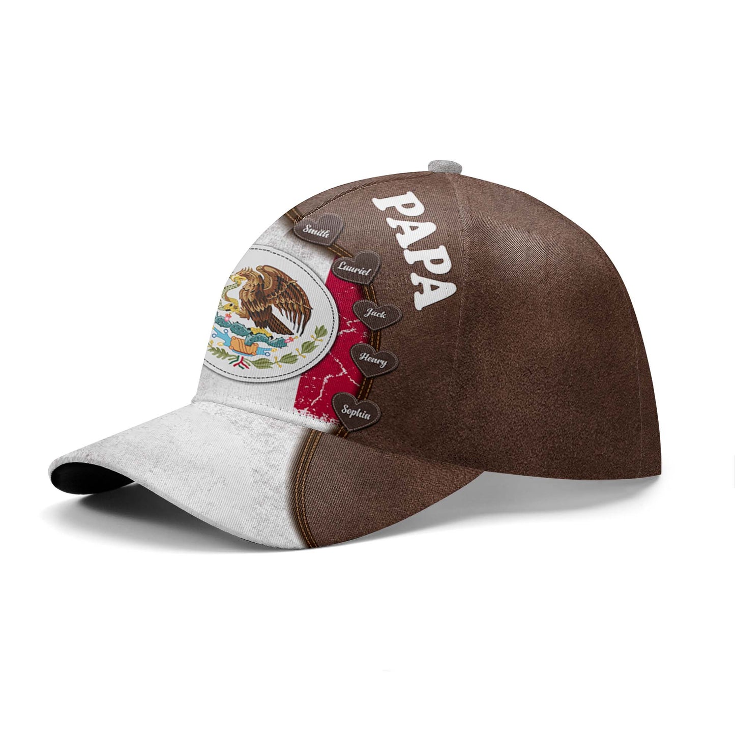 Los novios mexicanos - Gorra personalizada personalizada, gorra de béisbol con estampado completo - FM003_BAC