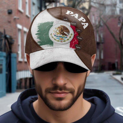 Los novios mexicanos - Gorra personalizada personalizada, gorra de béisbol con estampado completo - FM003_BAC