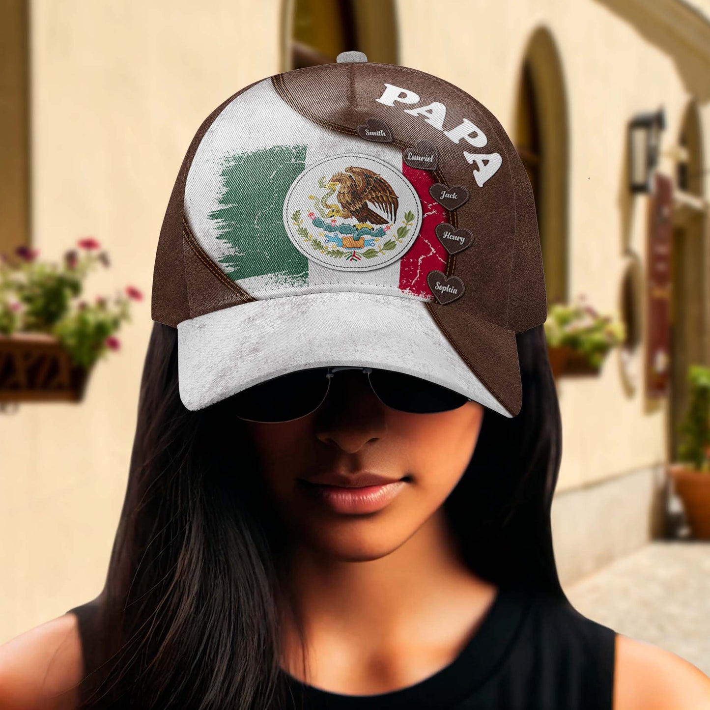 Los novios mexicanos - Gorra personalizada personalizada, gorra de béisbol con estampado completo - FM003_BAC